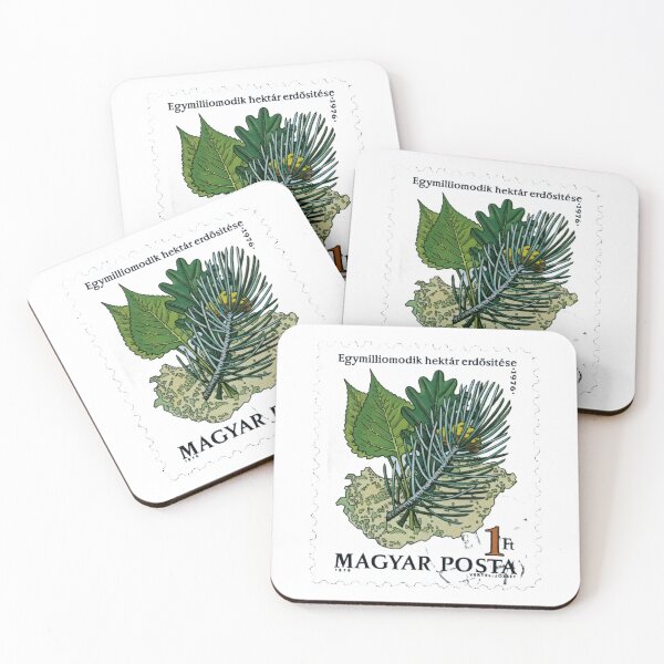 Item preview, Magyar Hungary Fern Leaves Vintage Postage Stamp designed and sold by red-amber65.