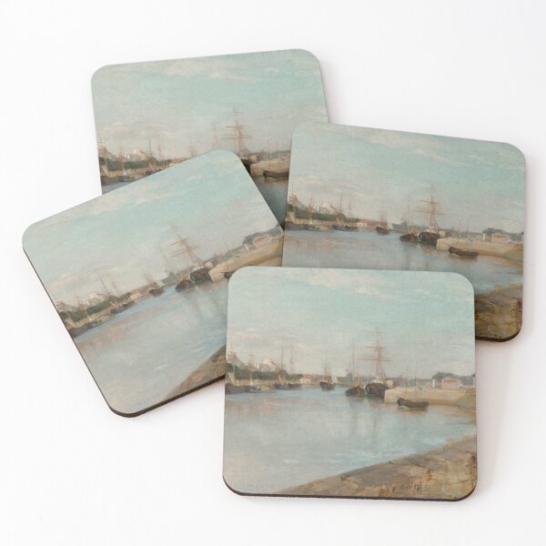 Item preview, The Harbor at Lorient, by Berthe Morisot (1869) designed and sold by ando-dibujando.