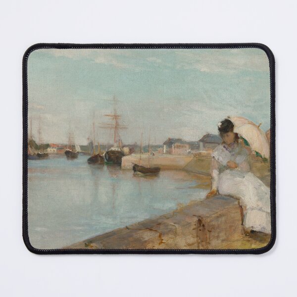 Item preview, The Harbor at Lorient, by Berthe Morisot (1869) designed and sold by ando-dibujando.