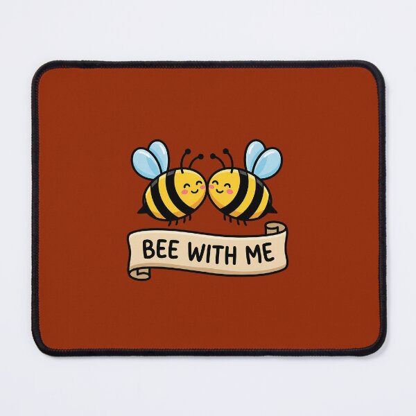 Item preview, Bee With Me Cute Romantic Bees Pun designed and sold by WildCute.