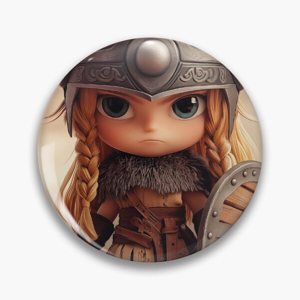 Item preview, Chibi Viking Warrior Girl designed and sold by PetsArt.