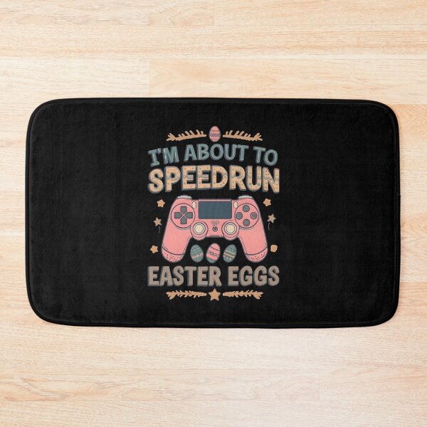 Item preview, I’m About to Speedrun Easter Eggs – Vintage Aesthetic Gamer Design designed and sold by PHRASEandSTYLE.