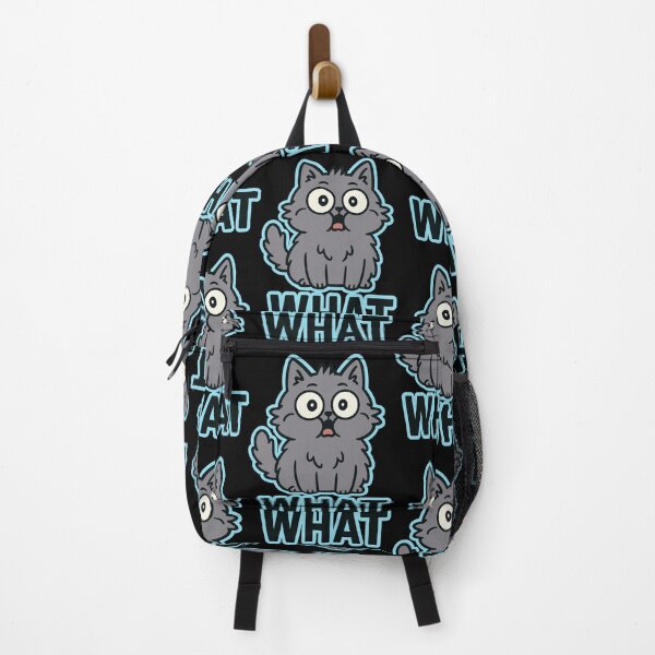 Item preview, WHAT Cat Shirt – Confused Wide-Eyed Cat Meme Tee designed and sold by WhiskerlyGfx.