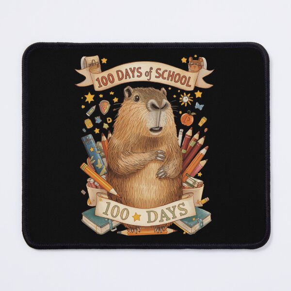 Item preview, Capy 100 Days of School designed and sold by Tom-Apex-Art.