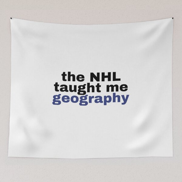 Item preview, the NHL taught me geography designed and sold by pin3tree603.