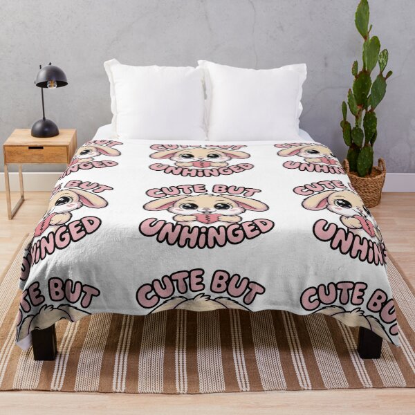 Item preview, Cute but Unhinged – Playful Kawaii Bunny Aesthetic designed and sold by Mindful56.