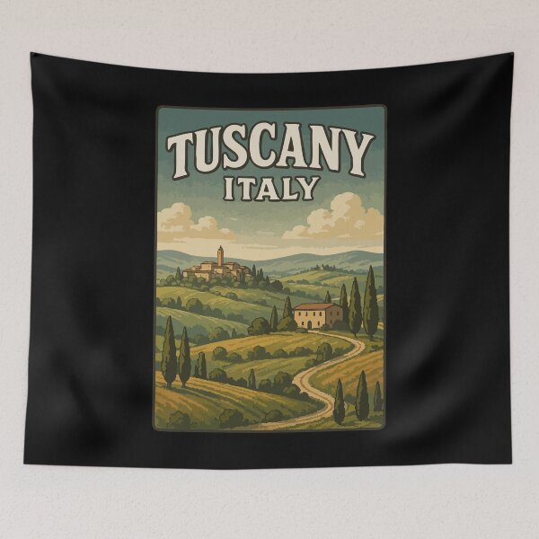Item preview, Tuscany Italy Europe Vintage Travel designed and sold by TomFrontierArt.
