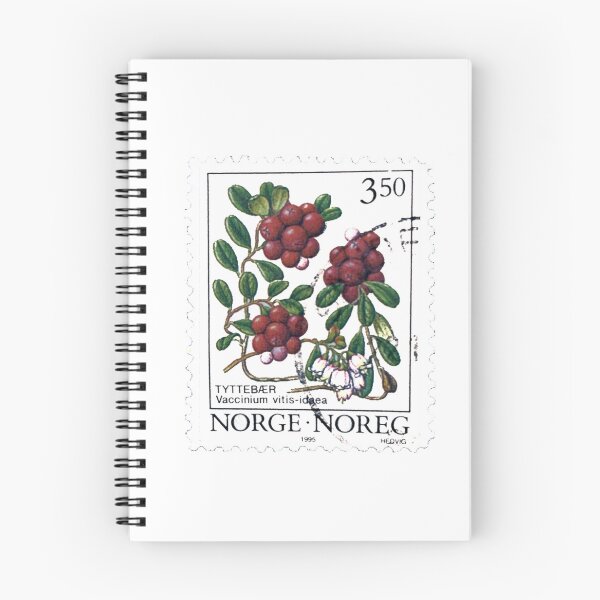 Item preview, Norge Lingonberry Vintage Postage Stamp designed and sold by red-amber65.