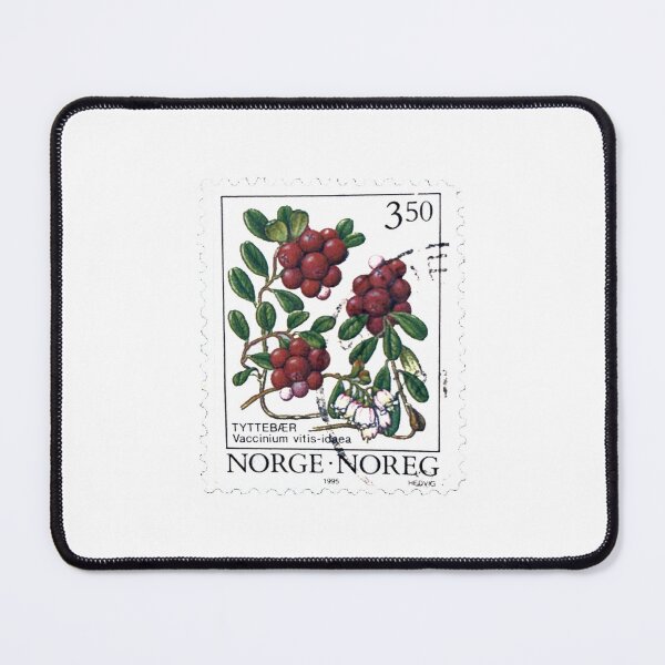 Item preview, Norge Lingonberry Vintage Postage Stamp designed and sold by red-amber65.