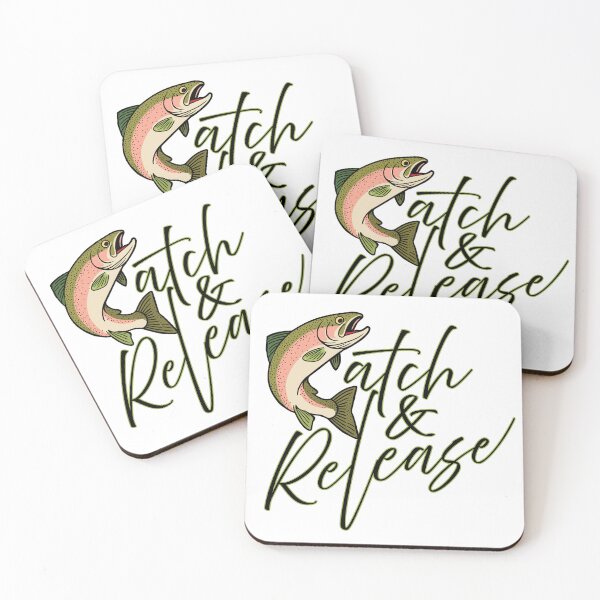Item preview, Catch and Release Trout Fishing Illustration designed and sold by Art-Horizon.