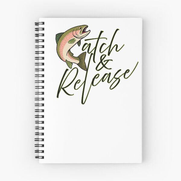 Item preview, Catch and Release Trout Fishing Illustration designed and sold by Art-Horizon.