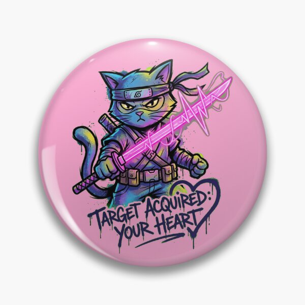Item preview, Fragile Pulse Neon Ninja Cat Streetwear Graffiti Art designed and sold by Thaivi Design.