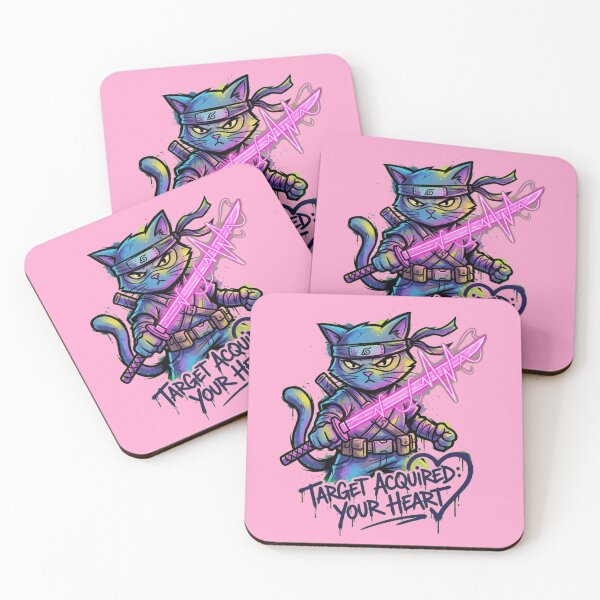 Item preview, Fragile Pulse Neon Ninja Cat Streetwear Graffiti Art designed and sold by Thaivi Design.
