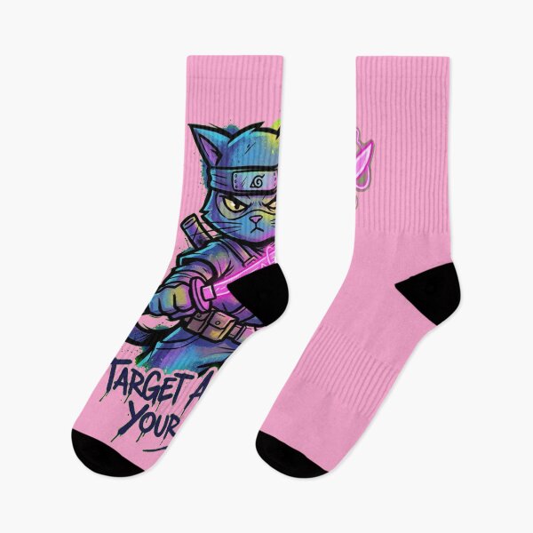 Item preview, Fragile Pulse Neon Ninja Cat Streetwear Graffiti Art designed and sold by Thaivi Design.