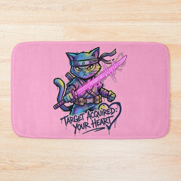 Item preview, Fragile Pulse Neon Ninja Cat Streetwear Graffiti Art designed and sold by Thaivi Design.