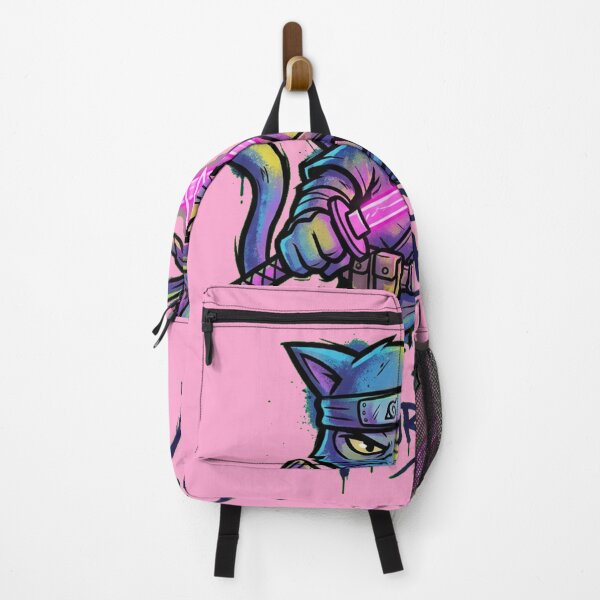 Item preview, Fragile Pulse Neon Ninja Cat Streetwear Graffiti Art designed and sold by Thaivi Design.