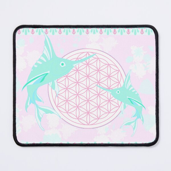 Item preview, Totem Swordfish & Flower of Life – Clarity, Intuition and Fluidity designed and sold by Herami.