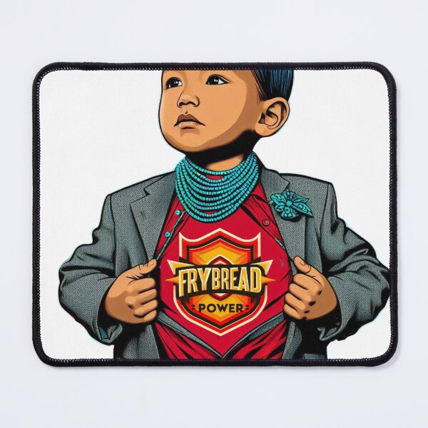 Item preview, Frybread Power Super Hero Boy designed and sold by NativeGraffix.
