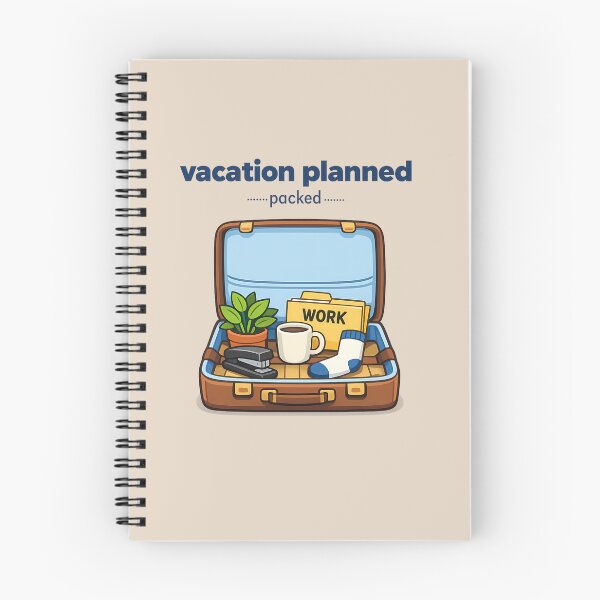 Item preview, Vacation Planned – Funny Travel Humor Design designed and sold by stoneyme store.