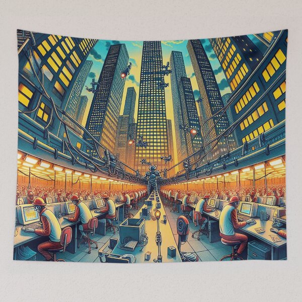 Item preview, Corporate America - Cities Of Labor designed and sold by nikkolaus.