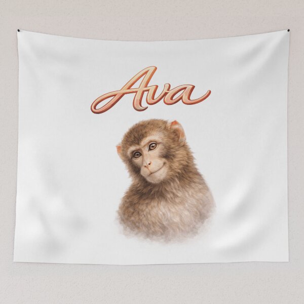 Item preview, Ava Monkey Zodiac — Intelligence and Playful Spirit of the Chinese Monkey designed and sold by AlexLineArt.