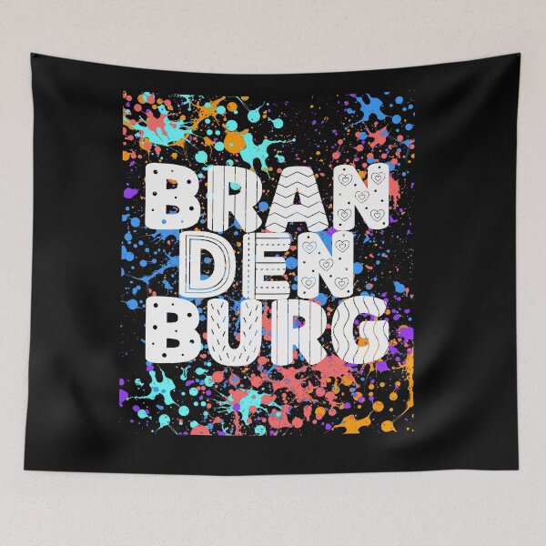 Item preview, Brandenburg Street Art Design. Colorful Graffiti Splash Motif designed and sold by lang-popart.