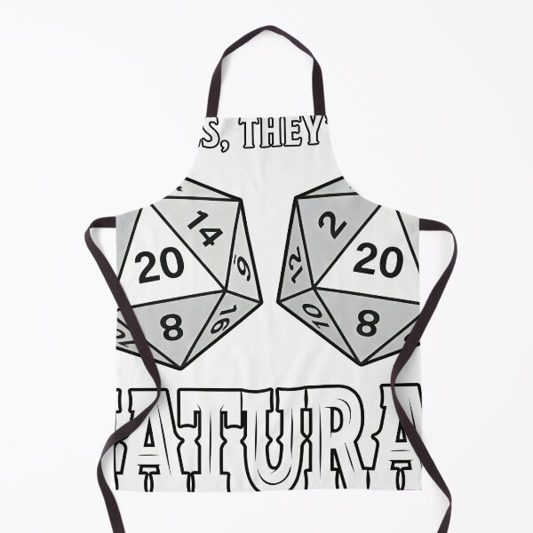 Item preview, Yes They're Natural Funny D20 RPG Gamer Humor designed and sold by Arcaucil.