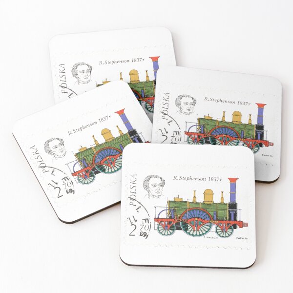 Item preview, Polska Stephenson 1837 Train Railway Postage Stamp designed and sold by red-amber65.