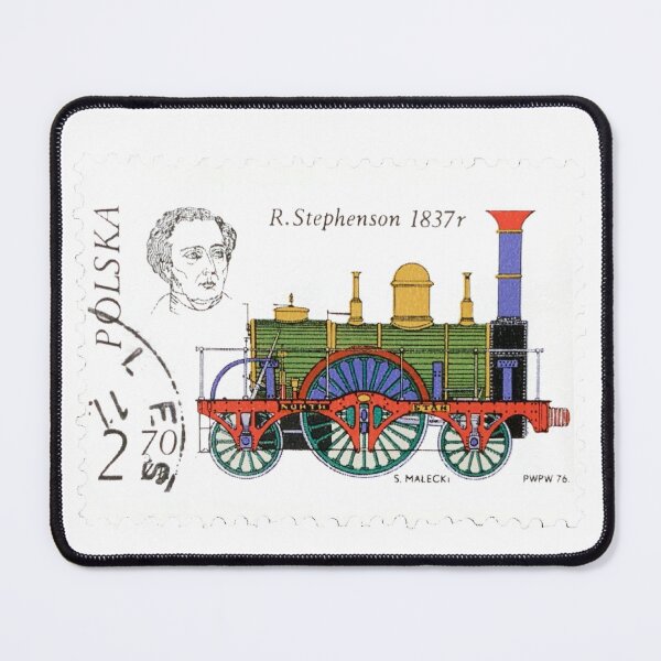 Item preview, Polska Stephenson 1837 Train Railway Postage Stamp designed and sold by red-amber65.