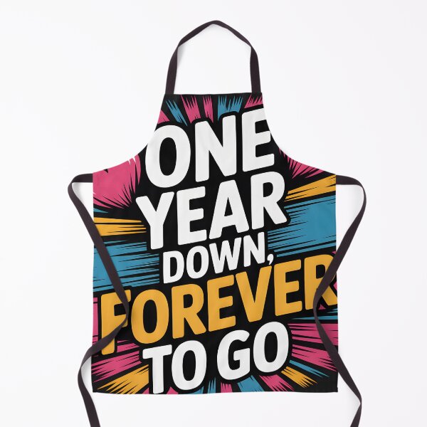 Item preview, One Year Down Forever to Go Anniversary Love Design designed and sold by FreeFromDefault.