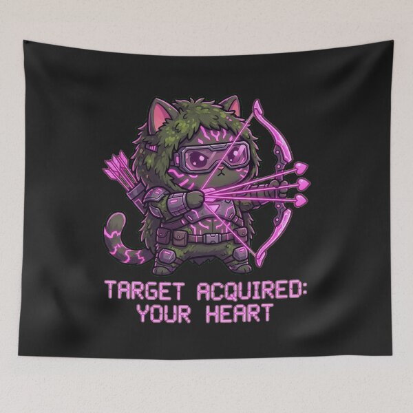 Item preview, Shadow Cupid Stealth Chibi Cat Cyberpunk Tactical designed and sold by Thaivi Design.