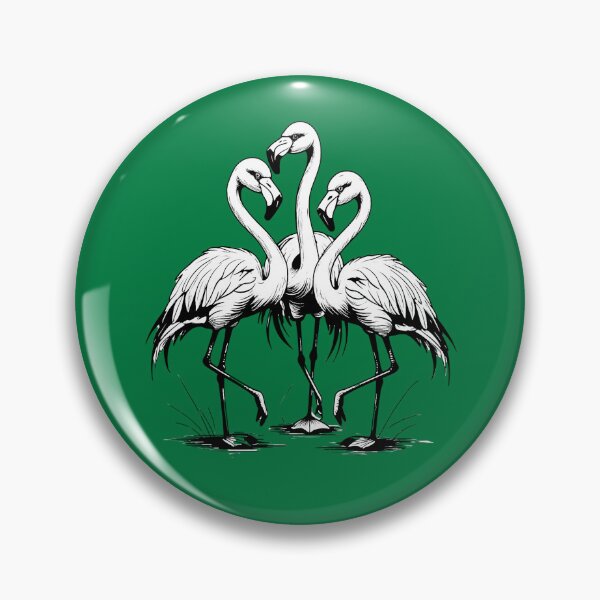 Item preview, Monochrome Flamingo Line Art – Dark Wildlife Illustration designed and sold by PAPIRO SIGLO XXI.