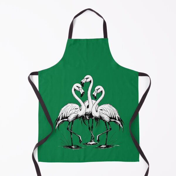 Item preview, Monochrome Flamingo Line Art – Dark Wildlife Illustration designed and sold by PAPIRO SIGLO XXI.