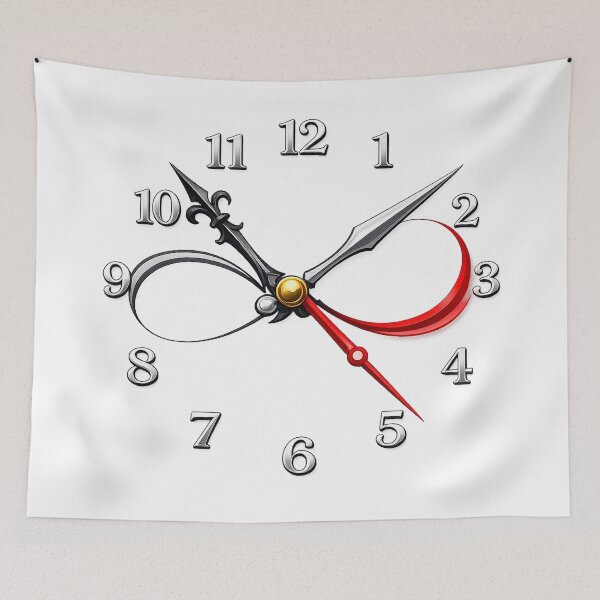 Item preview, Abstract Time in Motion – Elegant Clock Hands Art” designed and sold by Fabrifrank.