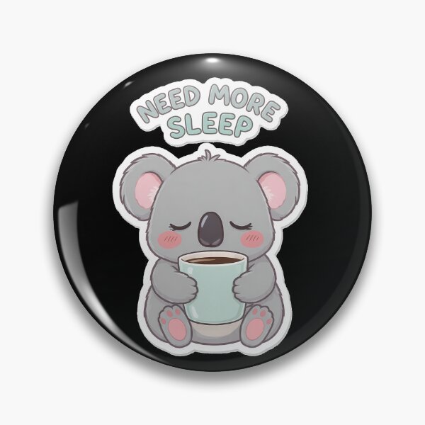 Artikelvorschau, Brauchst du mehr Schlaf? Niedlicher Koala-Kaffeeliebhaber-Aufkleber entworfen und verkauft von etuvibes.