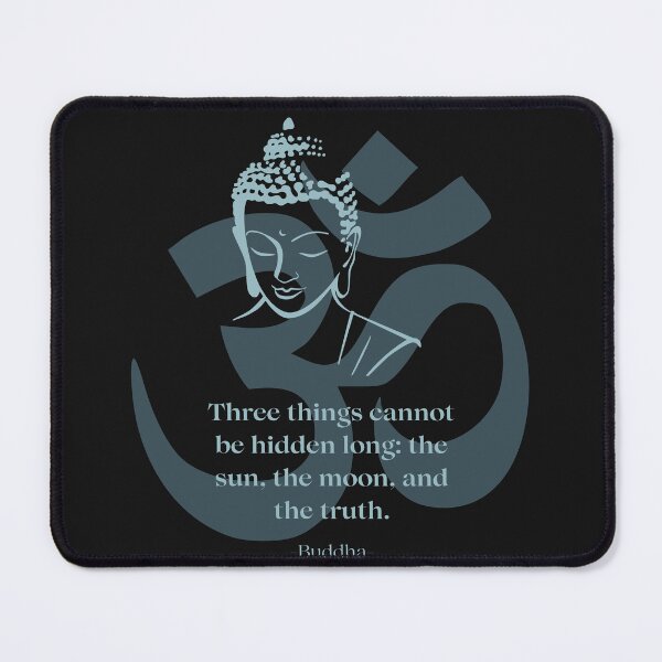 Item preview, Buddha quote with Buddha head designed and sold by WookyPrayer.