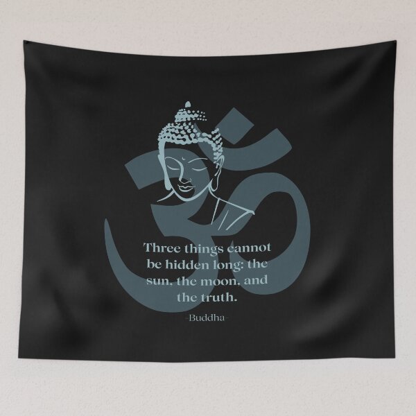 Item preview, Buddha quote with Buddha head designed and sold by WookyPrayer.