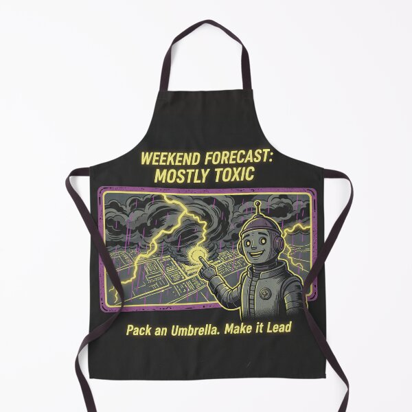 Item preview, Retro Futuristic Toxic Weather Forecast Illustration designed and sold by SavinMercantile.