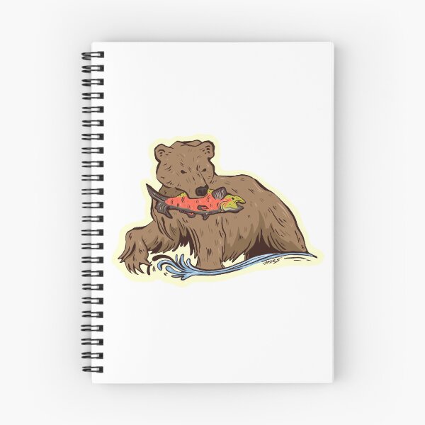 Item preview, Bear Holding a Salmon in Its Mouth During Salmon Run designed and sold by Madeleine Sharp.
