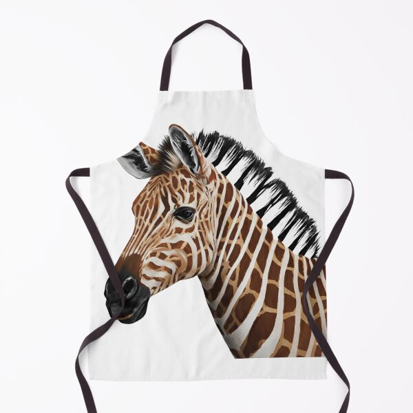 Item preview, Hybrid Stripe – Zebra with Giraffe Pattern Portrait designed and sold by FerryFineArt.