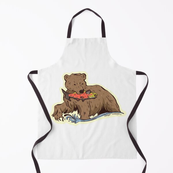 Item preview, Bear Holding a Salmon in Its Mouth During Salmon Run designed and sold by Madeleine Sharp.