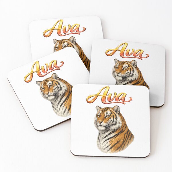 Item preview, Ava Tiger Zodiac — Strength and Courage of the Chinese Tige designed and sold by AlexLineArt.
