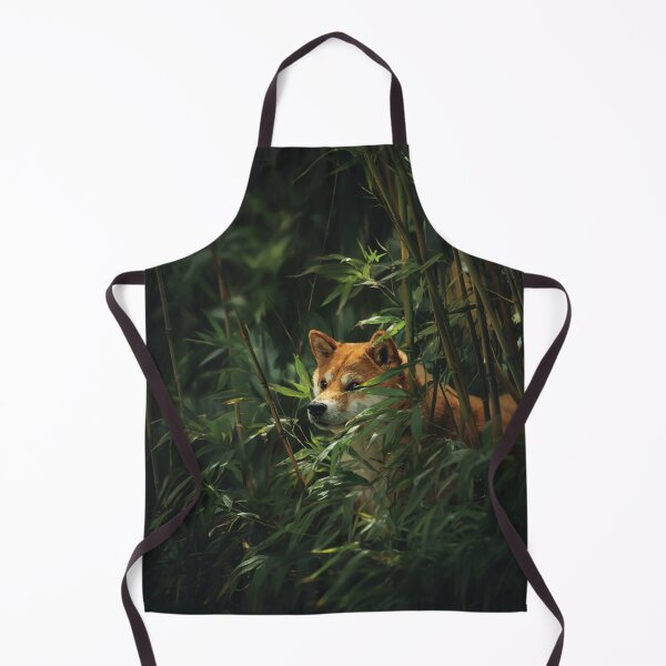 Item preview, A curious Shiba Inu exploring a bamboo forest, Dogs in Motion designed and sold by CDC40.