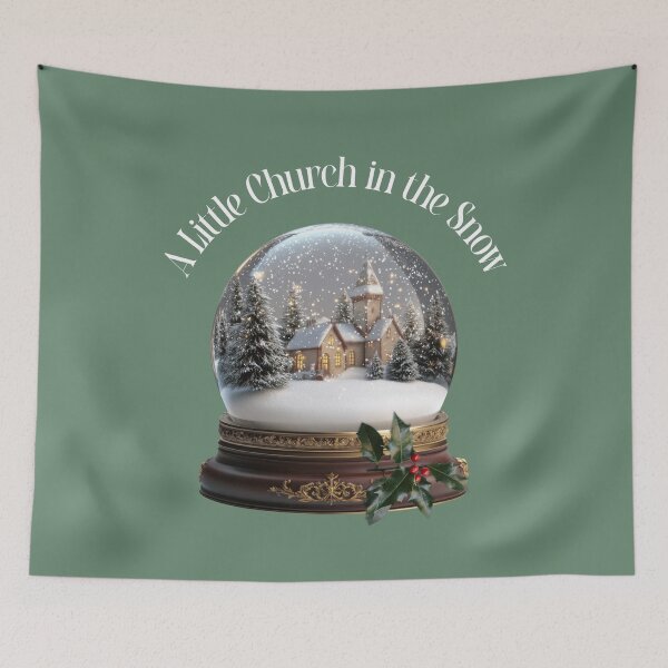 Item preview, A Little Church in the Snow Christmas designed and sold by Sachie's Studio.