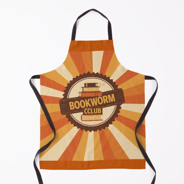 Item preview, Copy of Bookworm club logo with books stacked and sunburst design at a reading event designed and sold by SpaceartLilu.