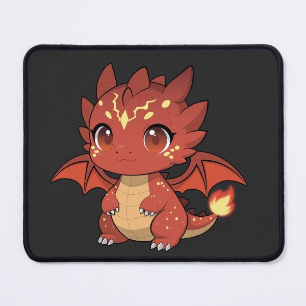 Item preview, Cute Chibi Fire Dragon – Kawaii Baby Dragon designed and sold by RyanBelandres.