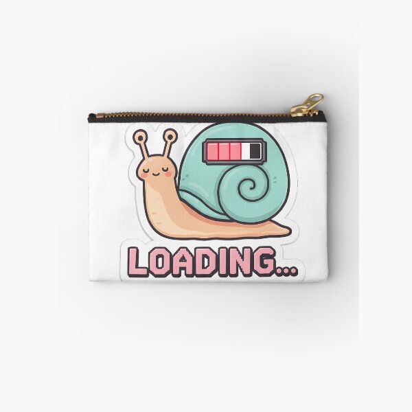 Item preview, Funny Loading Snail Patience Quote Sticker designed and sold by etuvibes.