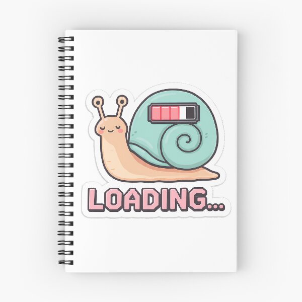 Item preview, Funny Loading Snail Patience Quote Sticker designed and sold by etuvibes.