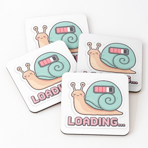 Item preview, Funny Loading Snail Patience Quote Sticker designed and sold by etuvibes.