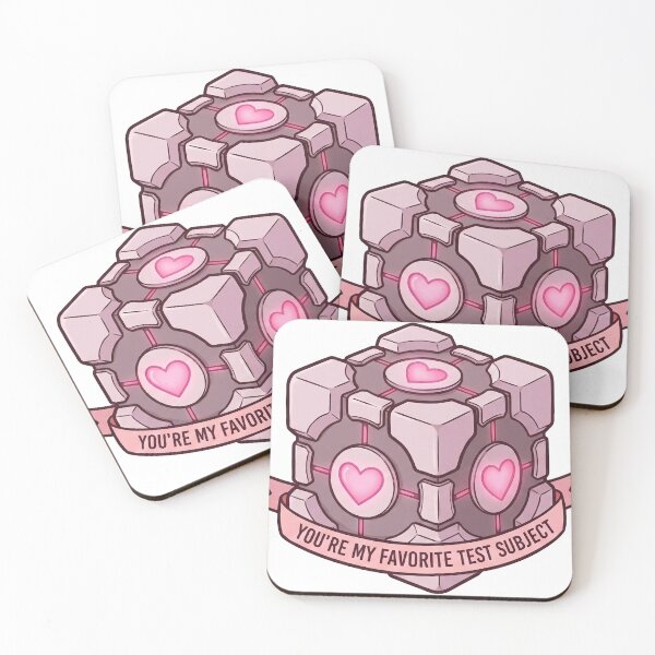 Item preview, You’re My Favorite Test Subject (Companion Cube) designed and sold by Young Design Lab.